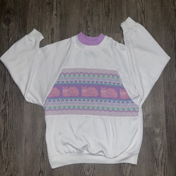 Steppingstones Sweaters - Vintage Cat Crewneck